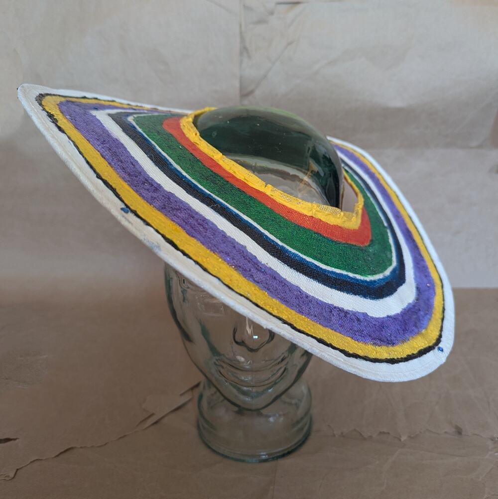 💜Handmade Rings of Saturn Canvas Halo Headpiece